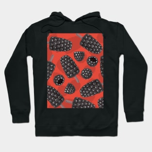 Blackberry and blackberry ice cream pattern Hoodie